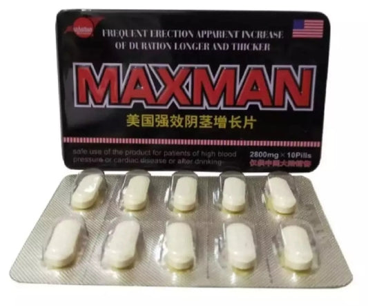 Maxman White Container | 10-Pcs | Made for Men