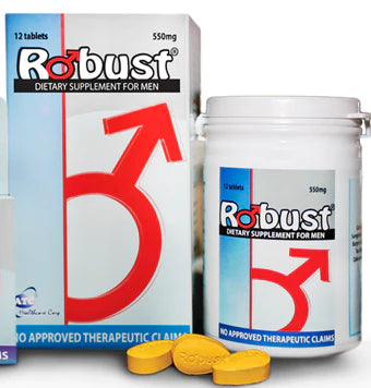 Robust Supplements for Men: Bottle of 12 Tablets for Power and Vitality