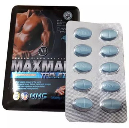 Maxman Blue Container | 10-Pcs | Made for Men